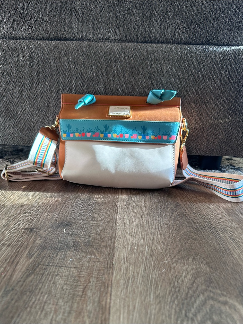 Loungefly Mickey Cactus Crossbody with Multicolor Accents